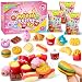32 Pcs Animals Mochi Squishy Toys, Blink Box Mini Squishies Cute Squishy Set Sensory Stress Relief Toys Squishy Party Bag Fillers Party Favor for Kids，Food